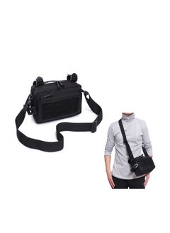 اشتري Tactical Waist Bag, Multipurpose EDC Waist Bag Military Backpack Attachment Outdoor Single Shoulder Crossbody Bag for Survival Game Climbing Hiking Cycling Outdoor (Black) في الامارات