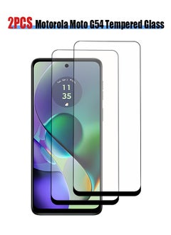 Buy 2 PCS Screen Protector for Motorola Moto G54 5G Tempered Glass Film with Easy Installation Tool, Ultra-clear, Shatterproof Anti-Scratch Film Screen Protector in Saudi Arabia