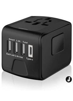 اشتري "NEW Universal International Travel Power Adapter with High-Speed USB Ports" في الامارات