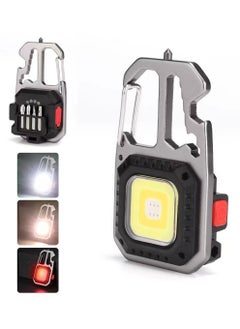 Buy Mini Keychain Light Type-C Rechargeable Outdoor Camping Light Car Repair Multi-function COB Worklight in Saudi Arabia