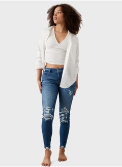 Buy High Waist Skinny Jeggings in UAE