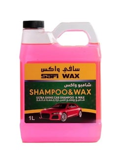 اشتري SAFI WAX Ultra Shine Car Shampoo & Wax - 1 Litre | Premium Deep Clean & Glossy Finish | Car Care Essentials في السعودية