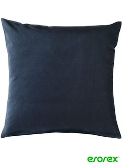 Buy Cushion cover dark blue 50x50 cm in Saudi Arabia