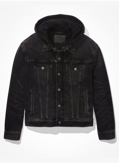 اشتري AE Hooded Denim Jacket في الامارات