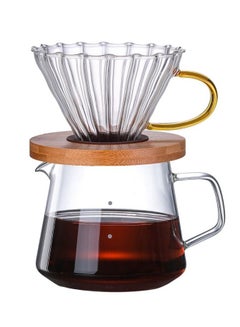 Buy Manual V60 Hand Drip Coffee Maker Set Pack Of 3 in Saudi Arabia