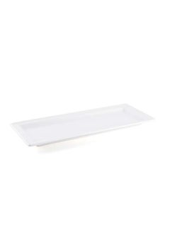 اشتري Ivory Porcelain Rectangular Plate 29x12 cm في الامارات