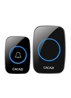 Buy Waterproof Wireless Doorbell Black 0.15kg in Saudi Arabia