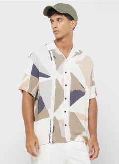 Buy Jorluke Regular Fit  Abstract Printed Shirt in UAE