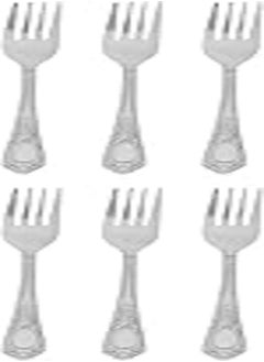 Buy 6 Piece Stainless Steel Small Fork Set Silver in Egypt