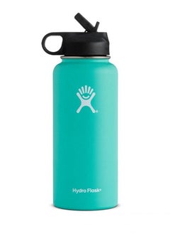 Buy Stainless Steel Vacuum Insulated Water Bottle Outdoor Sports Kettle Thermos Cup 946ml 32oz light green in UAE