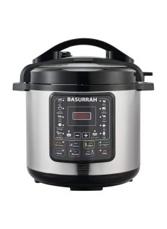 اشتري 6 liter electric pressure cooker black/silver في السعودية