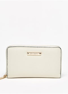 Buy Women Textured Zip Around Wallet in Saudi Arabia