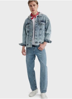 اشتري Light Wash Denim Jacket في الامارات