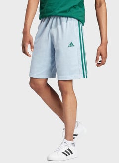 Buy Essentials Single Jersey 3-Stripes Shorts in Saudi Arabia