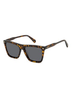 اشتري Women's Polarized Rectangular Shape Acetate Sunglasses PLD 4164/S/X GREY 45 - Lens Size: 44.6 Mm - Hvn في السعودية