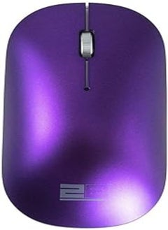 اشتري 2B (MO877) 2.4GHz Slim Wireless Optical Mouse with Blue Light - Purple في مصر