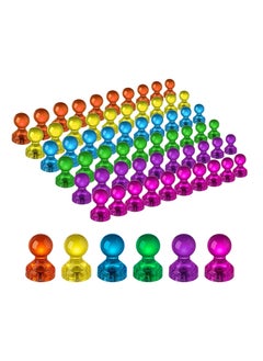 Buy 60 Pcs Push Pin Magnets Fridge Magnets Colorful Strong Magnetic Office Classroom Magnets Perfect to use as Kitchen Home and School Map Magnets Whiteboard Magnets 6 Assorted Color in UAE