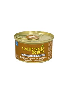 Buy California Scents - Spillproof Organic Car Air Freshener - Capistrano Coconut, 1.5 Ounce Canister in UAE