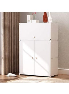 اشتري 6-Tier Shoe Storage Cabinet  Rack Plastic Shelves Organizer for Closet Hallway Bedroom Entryway في السعودية