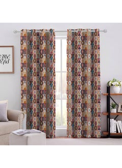 Buy Elegant Velvet Curtains Soft Velour Fabric Modern Sheer Design Steel Grommets For Living Room140X280Cm in Egypt