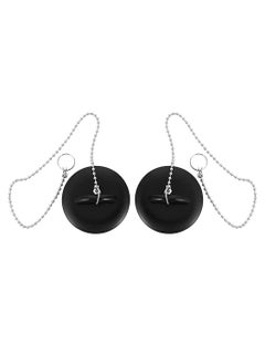 Buy 2 Pcs 1.1/2''Tub Stopper Bathroom Sink Drain Plug Silicone Bathtub Drain Stopper with Chains for Kitchen Bathtub Bathroom Sink Drains in UAE