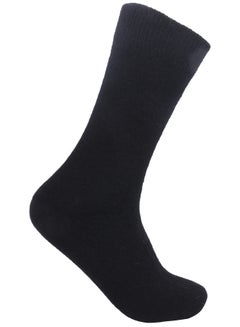 Buy Long winter wool socks black high quality - Saudi made in Saudi Arabia