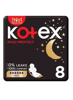 Buy Kotex Feminine Pad Maxi Night 8 Pads in UAE