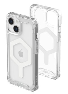 اشتري جراب مدرع حضري UAG متوافق مع جراب iPhone 15 6.1 بوصة من Plyo للجليد/مغناطيس مدمج أبيض متوافق مع شحن magafe قوي مضاد للاصفرار غطاء واقي شفاف مقاوم للانقطاع في الامارات