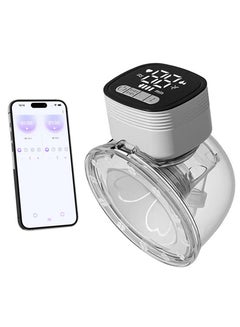 Buy Breast Pump Wearable Breast Pump Electric Breast Pump Bluetooth Controllable for Breastfeeding Hands Free 4 Modes 9 Suction Levels Low Noise 180ml Storage Capacity with LED Screen in Saudi Arabia