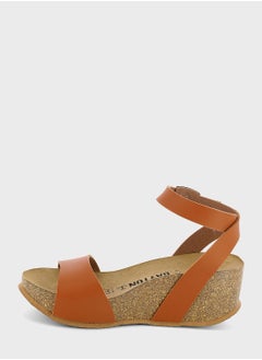 Buy Sol Strappy Mid Heel Wedges in UAE