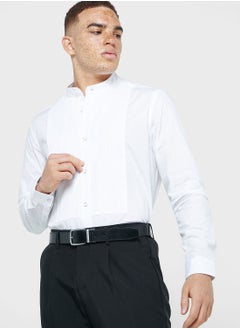 Buy Essential Mandarin Collar Shirt in Saudi Arabia