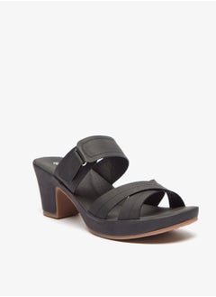 اشتري Strappy Slip On Sandals with Platform Heels في الامارات