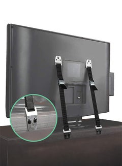 Buy Anti-Tip Furniture Straps 2Pcs Adjustable Heavy Duty TV Straps Furniture Anchors with Child Drawer Safety Locks to Wall for Baby Proofing Flat Screen TV Dresser Bookcase Cabinets in UAE