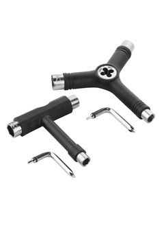 اشتري All in One Skateboard Tool Kit, Roller skate Tool All in One, Pack of 2, Y and T Tool for Skateboard, Longboard Tool في الامارات