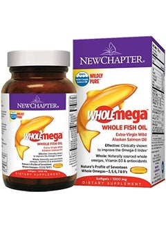 Buy New Chapter Wholemega - Whole Fish Oil 60 Softgels in UAE