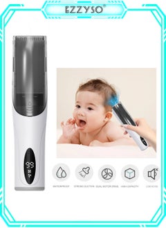 Buy Toddler Hair Clipper Electric Haircut Trimmer Rechargeable Hair Cutting Clippers Quiet Grooming Tools Waterproof Children Hair Cutting Kit in Saudi Arabia