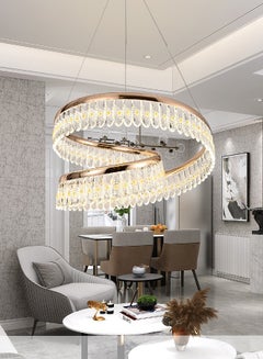 Buy modern chandelier with 3 LED lights - 8006-D600 in Saudi Arabia
