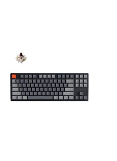 اشتري Keychron K8 Bluetooth Mechanical Keyboard, 87 Key Wireless Tenkeyless Keyboard with Gateron Blue Switch/RGB LED Backlit/N-Key Rollover, Compact USB Wired Gaming Keyboard for Mac Windows (Keyboard-K8) في السعودية