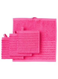 Buy Washcloth Bright Pink 30X30 Cm in Saudi Arabia