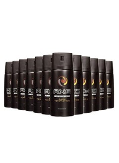 Buy Axe Dark Temptation Deodorant Body Spray 150ml Pack of 12 in UAE