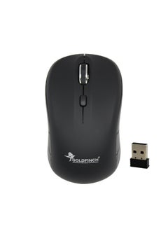 Buy Wireless Mouse silent click for laptop and desktop compatible with windows mac and linux Black in UAE
