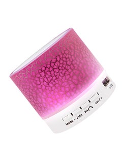 Buy Mini Speaker 7-Color Lights Small Wireless BT Speaker Portable Rechargeable Speaker for Travel Outdoors Home Office in Saudi Arabia