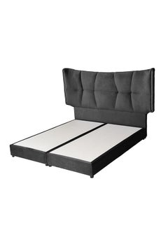 Buy Al Malk | Velvet Bed Frame - Black in Saudi Arabia