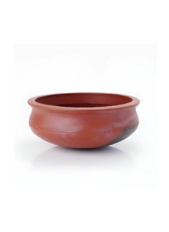 اشتري Natural Clay Curry Pot Hand Made In India 28cm في الامارات