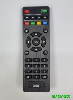 اشتري Replacement IR Remote Control For Android TV Box H96 MAX/V88/MXQ/TX6/T95X/T95Z Plus/TX3 X96 Mini Black في السعودية