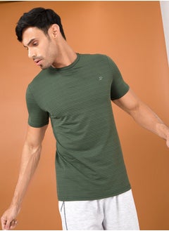 اشتري Textured Running T-shirt with Short Sleeves في السعودية