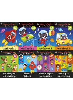 Buy Ladybird I'm Ready for Phonics and Maths KS1 Easy Learning 8 Books Collection Set - Workbook Paperback by Ladybird in UAE