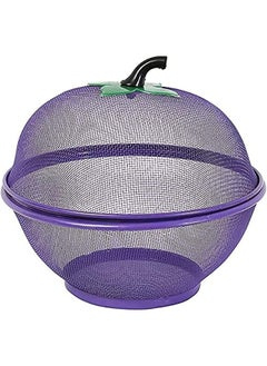 Buy Apple Shape Net Basket for Fruits Vegetables Insect Proof Drain Wash in UAE