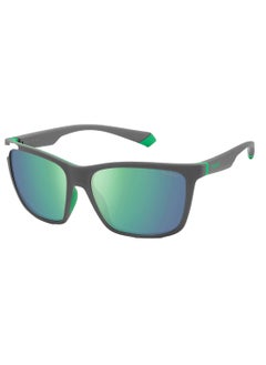 Buy Men Square Sunglasses PLD 2126/S  GRY GREEN 58 in Saudi Arabia