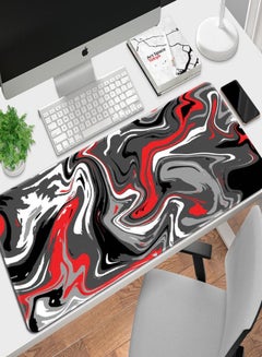 Buy Large Mouse Pad Extended Gaming Mouse Pad Non-Slip Rubber Base Mouse pad Office Desk Mat Desk Pad Smooth Cloth Surface Keyboard Mouse Pads for Computers (800 * 300 * 3mm）Red in Saudi Arabia